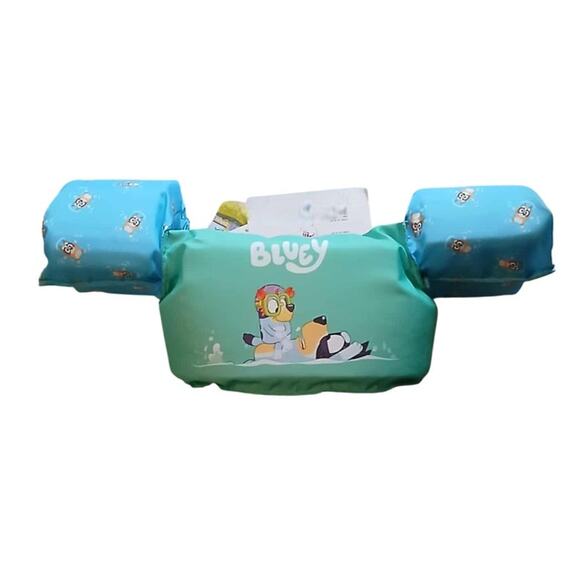 Bluey Child Life Vest Jumper 33-55 lbs Kids Swim Floatie Safety Pool Gear - Picture 1 of 1